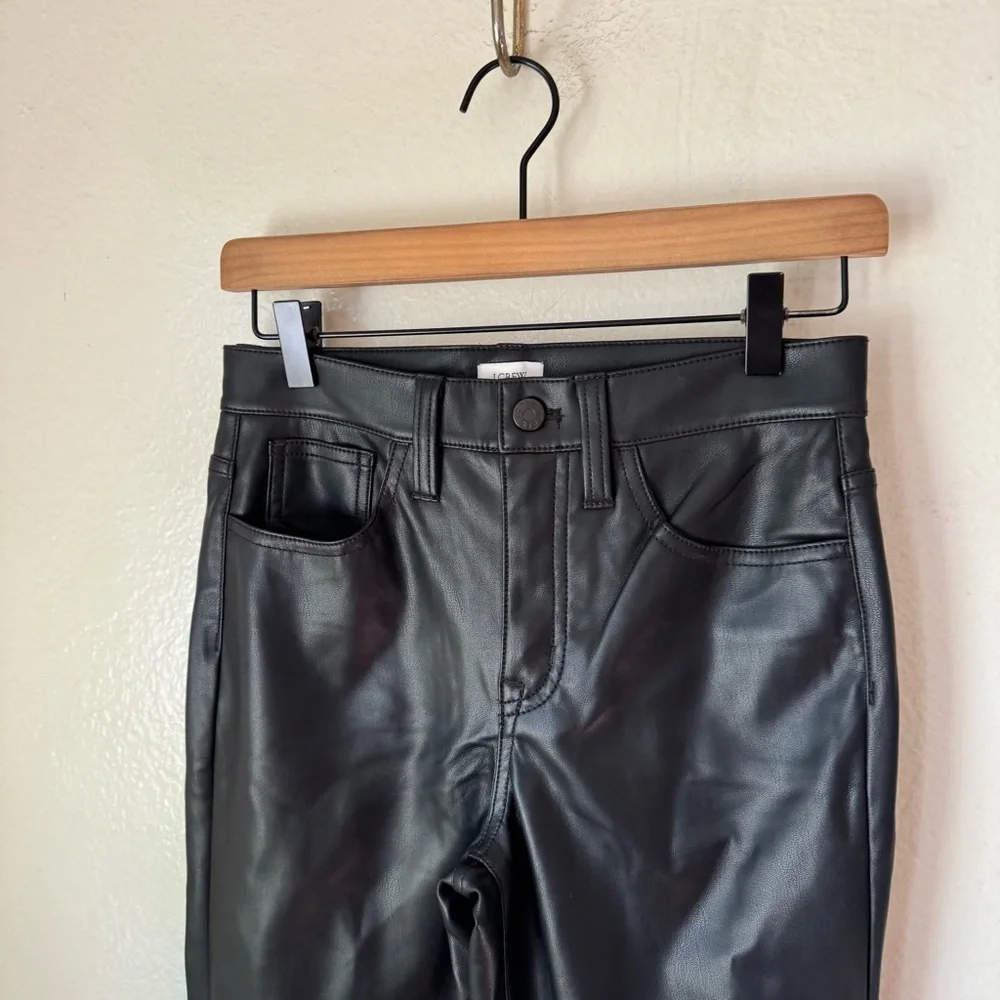 J Crew | Straight Vegan Leather Pants